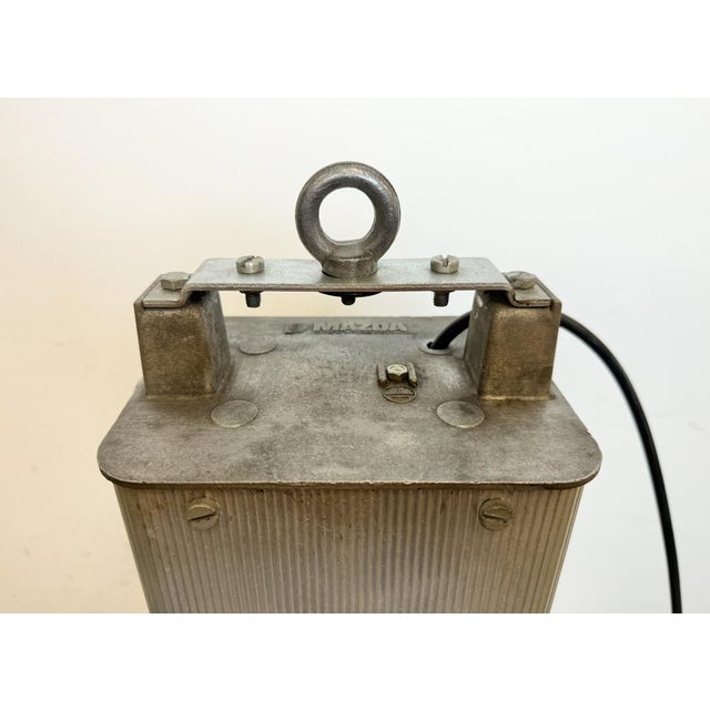 French Industrial Dark Blue Enamel Pendant Lamp from Mazda, 1960s For Sale - Image 18 of 18