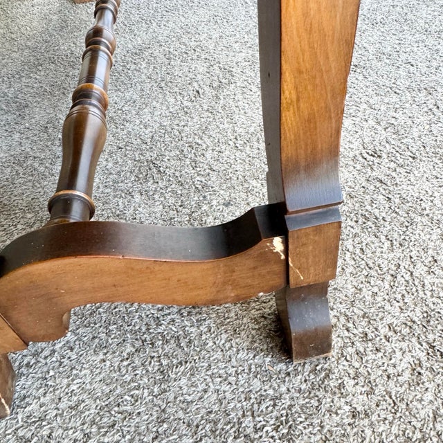 Vintage Jacobean Style Burl and Walnut Server/Sideboard For Sale - Image 12 of 12