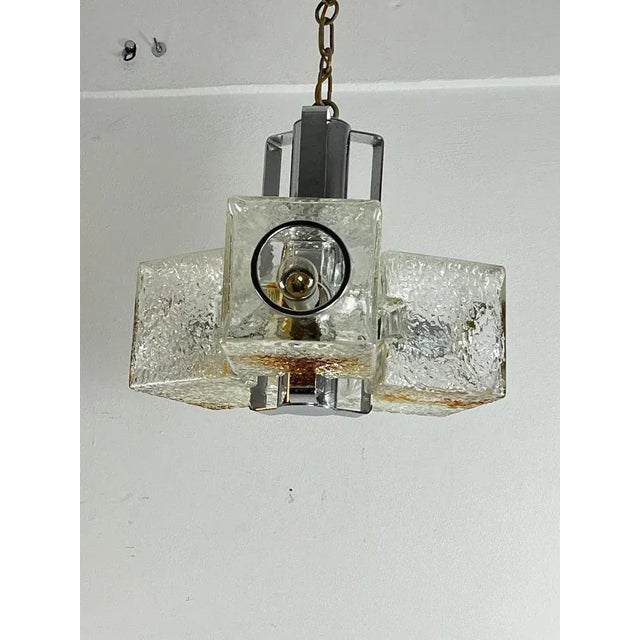 Three-Light Murano Glass Chandelier by Toni Zuccheri for VeArt, 1970s For Sale - Image 10 of 13
