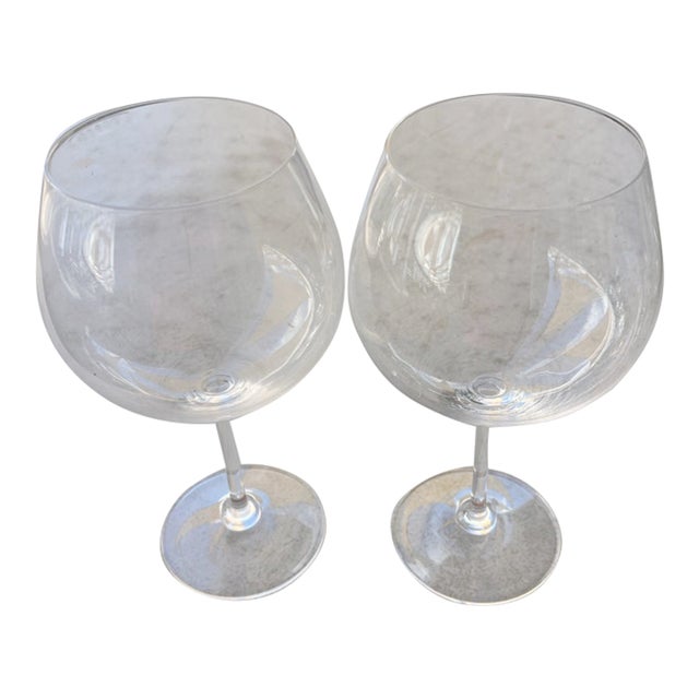 Vintage Marquis by Waterford Crystal Balloon Wine Glasses - A Pair For Sale