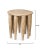 Contemporary Jamie Young Naga Stool in Bleached For Sale - Image 3 of 6