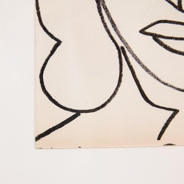 1950s Françoise Gilot, Portrait Head of a Woman, 1951, Lithograph, Framed For Sale - Image 5 of 10