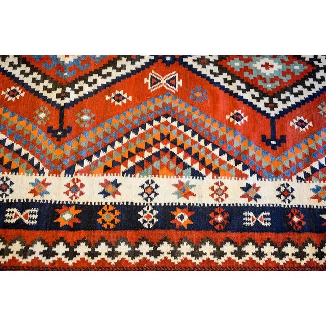 Mid-20th Century Harsin Kilim Rug For Sale - Image 4 of 7