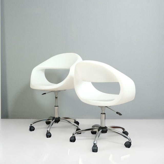 Set of Baba Sintesi Tolomei Swivel and Adjustable Armchairs for BBB Italia For Sale - Image 10 of 18