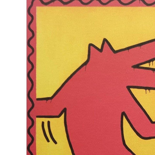 Mid-Century Modern Keith Haring, Composition, Lithograph, 1990s For Sale - Image 3 of 10