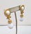 1980s Vintage 1980s Signed Givenchy Goldtone White Drop Clip Earrings-2 Pieces For Sale - Image 5 of 7