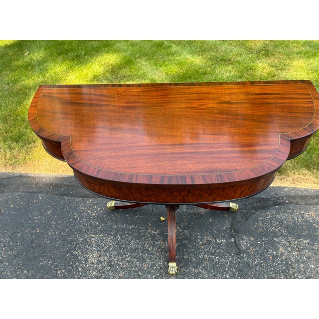 1940s Mahogany Console Table by Joseph Gerte of Boston For Sale - Image 11 of 18