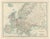 Antique Map of Europe, 1903 For Sale - Image 10 of 13
