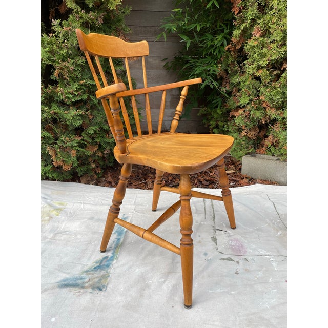 This armchair is a beautiful marriage of mid-century Scandinavian functionalism and traditional Swedish folk art. Hand-...