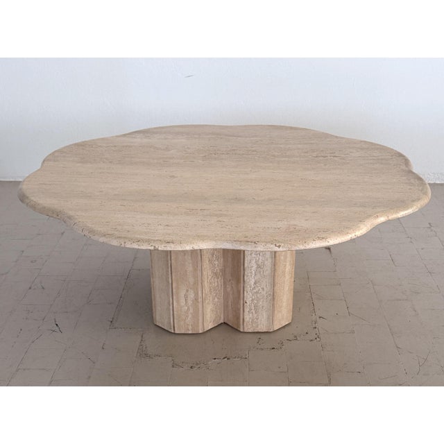 Hand-Crafted Travertine Coffee Table, Italy, 1970s For Sale - Image 17 of 18