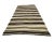Handwoven striped vintage kilim rug from Afyon region of Turkey. Approximately 45-55 years old. In very good condition