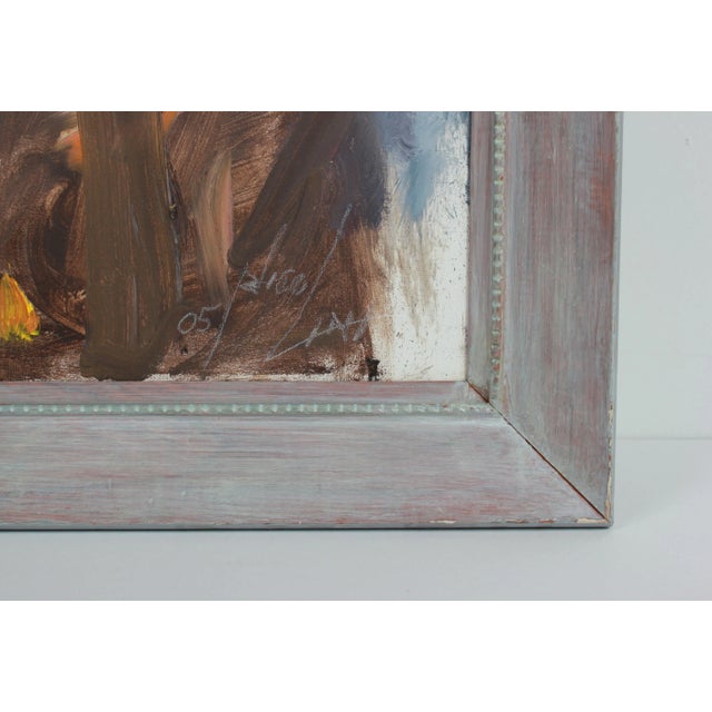 This 2005 oil on canvas self portrait is by Bay Area artist John Nicolini (1923-2014). He studied at CCAC, earning a BA in...