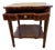 1990s Maitland-Smith Regency Style Mahogany Tiered Accent Table With Leather Pull-Out Slides For Sale