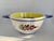 Large French Henriot Quimper Breton Faience Lug-Handle Porringer, Cereal Bowl. An earthenware faience large round serving...