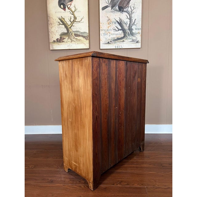 Antique English Country Pine Chest of Drawers 5 Drawer Dresser C1920 For Sale - Image 15 of 18