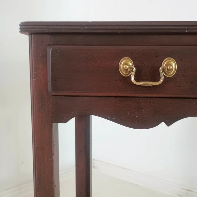 Brown Vintage Mahogany Console Table For Sale - Image 8 of 12
