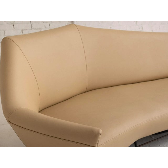 Mid Century Gothic Style French Chaise Sofa For Sale In New York - Image 6 of 13