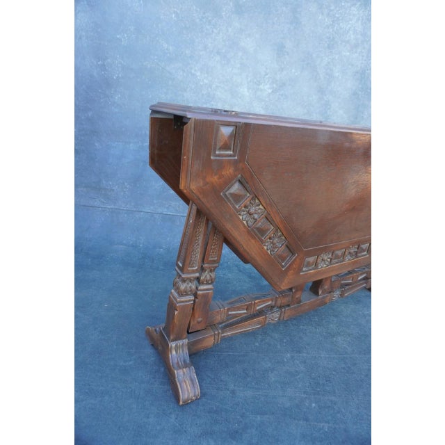 Early 20th Century Attributed to Romweber Hand-Crafted Game Table For Sale - Image 9 of 9