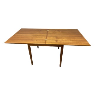 Danish Folding Teak Dining Table, Denmark, 1960s For Sale