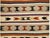 Vintage Navajo Saddle Blanket, Band Pattern, Native American Wall Art, 3x3 For Sale - Image 4 of 11