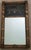This vintage Hitchcock wall mirror in Federal style features a stenciled top panel (eglomise) depicting a basket of eggs,...