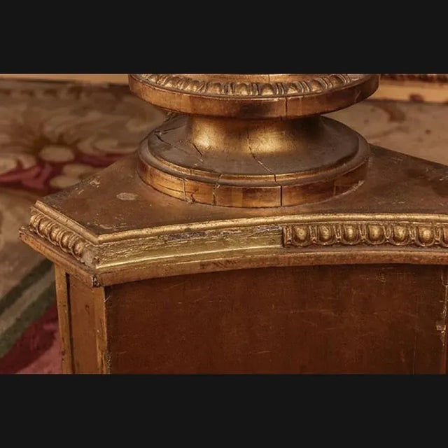 Wood 19th Century Napoleon III Style Three-Sided Paws Column For Sale - Image 7 of 9