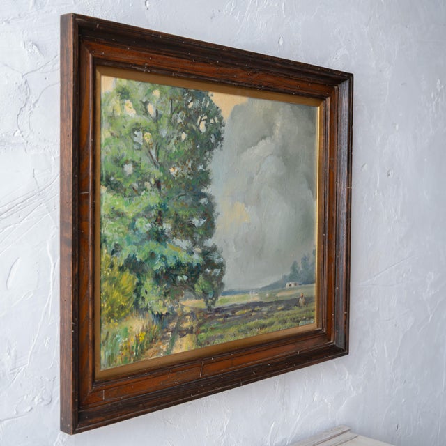 Wood William H. Atkins Pastoral Landscape, c.1980 For Sale - Image 7 of 7