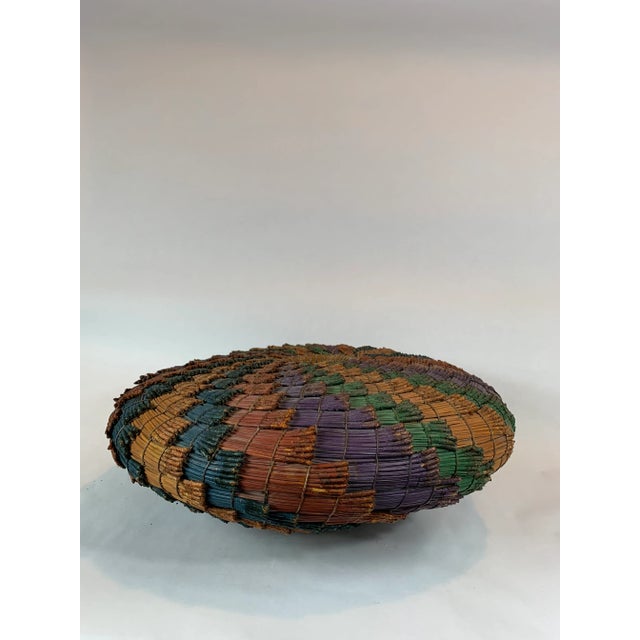 Mid-Century African Woven Basket For Sale - Image 9 of 9