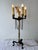 F. Barbedienne Foundry 19th Century Barbedienne Foundry Attributed France Patinated & Gilt Bronze Candelabra Lamp For Sale - Image 4 of 12