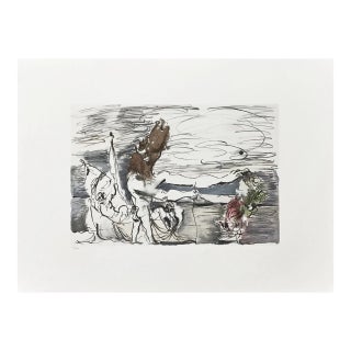 Minotaure Aveugle Conduit Par Une Petite Fille 1980s Pablo Picasso Estate Lithograph For Sale