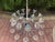 Large Glass and Chrome Chandelier For Sale - Image 12 of 18