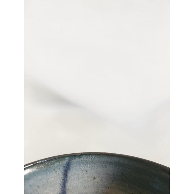 Stoneware Bowl on a Foot by Nathalie Pierlot, Ratilly, Puisaye, 1990s For Sale - Image 4 of 7