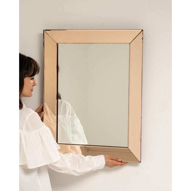Wood 19th Century France Gold Wood Mirror For Sale - Image 7 of 8