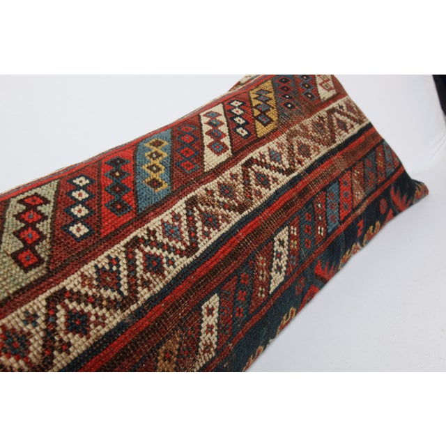 Authentic Handmade Decorative Lumbar Rug Pillow Cushion Cover -16'' X 47'' For Sale - Image 9 of 10