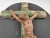 Pre-war hanging cross, made of plaster, dimensions: height 41.5 cm, width 25 cm, depth 6.5 cm.