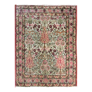 Early 20th Century Persian Lavar Kirman Rug For Sale