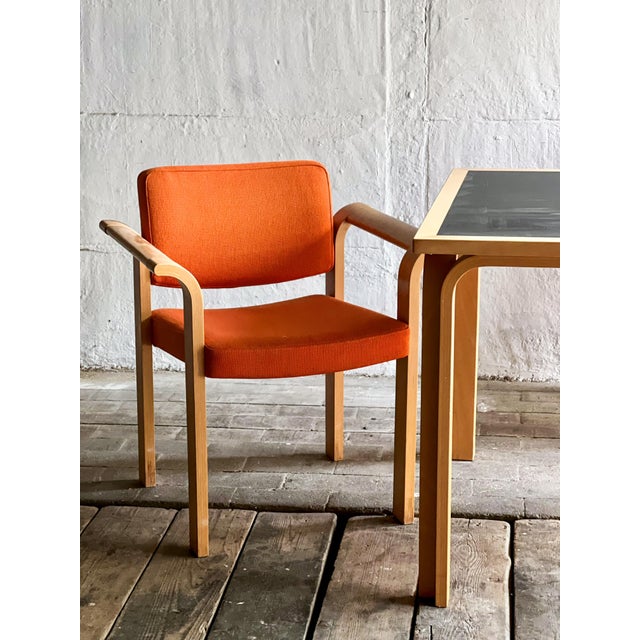 Mid-Century Modern Orange Stacking Armchairs by Rud Thygesen & Johnny Sørensen for Magnus Olesen, Denmark, 1970s, Set of 2 For Sale - Image 14 of 18