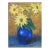Mid 20th Century Yellow Daisies Pastel Still Life Painting For Sale