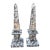 Pair of Vintage Italian Marble Obelisks For Sale