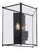 Glimminge Wall Lamp in Black Brass & Glass from Konsthantverk, Tyringe For Sale