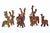 Terracotta Deer Sculptures from Sirio Pellegrini, 1960s, Set of 7 For Sale - Image 6 of 6