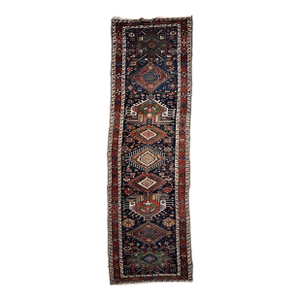Early 20th Century Heriz Serapi Runner Rug