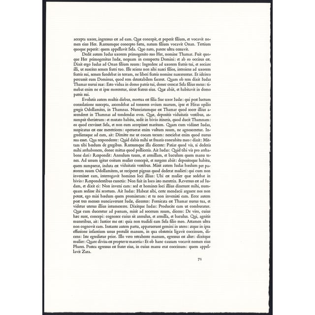 1967 Salvador Dalí Biblia Sacra Lithograph "Faciamus Hominem" (Let Us Make Man) For Sale In New York - Image 6 of 11