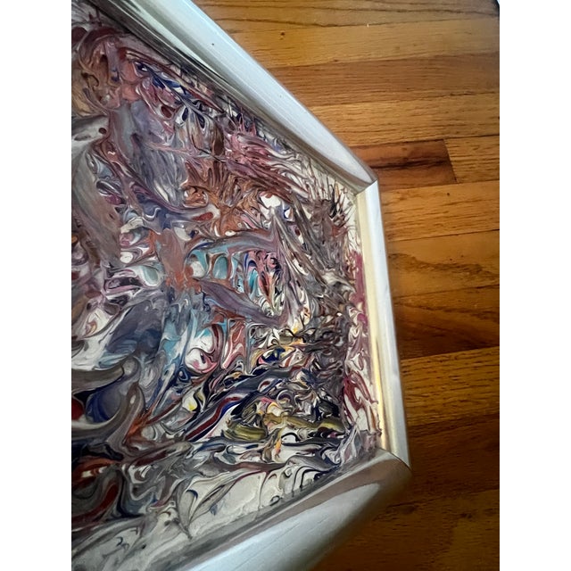 1970s 1970s Abstract Organic Modern Painting For Sale - Image 5 of 6