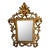 Gilded Cast Iron Frame Tabletop or Wall Mount Mirror For Sale