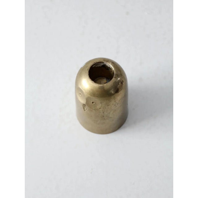 Gold Mid Century Owl Candlestick Holder For Sale - Image 8 of 10