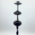 Hand Forged Iron Candelabra Set of 3 (107-127cm) Antique Copper Finish Open Twist Stem with Arched Base For Sale - Image 4 of 8