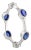 Minimal Everyday Blue Sapphire Stackable Band Ring in 14k Size 6.5 For Sale