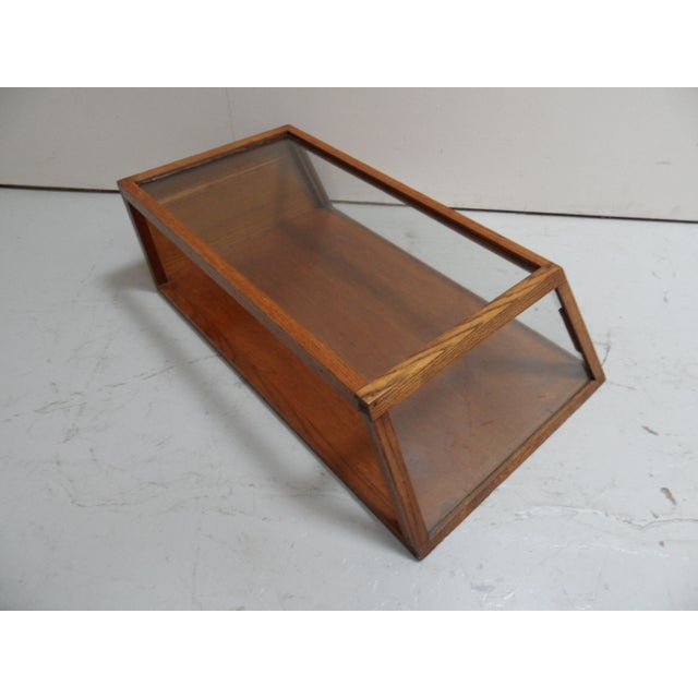 Wood Vintage Oak Bakery Display Cabinet, 1920s For Sale - Image 7 of 8