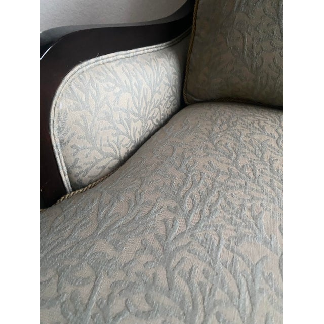 Early 21st Century Ethan Allen Vintage Neoclassical Upholstred Accent Chair Mint Condition For Sale - Image 5 of 16